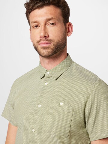 TOM TAILOR DENIM Regular fit Button Up Shirt in Green