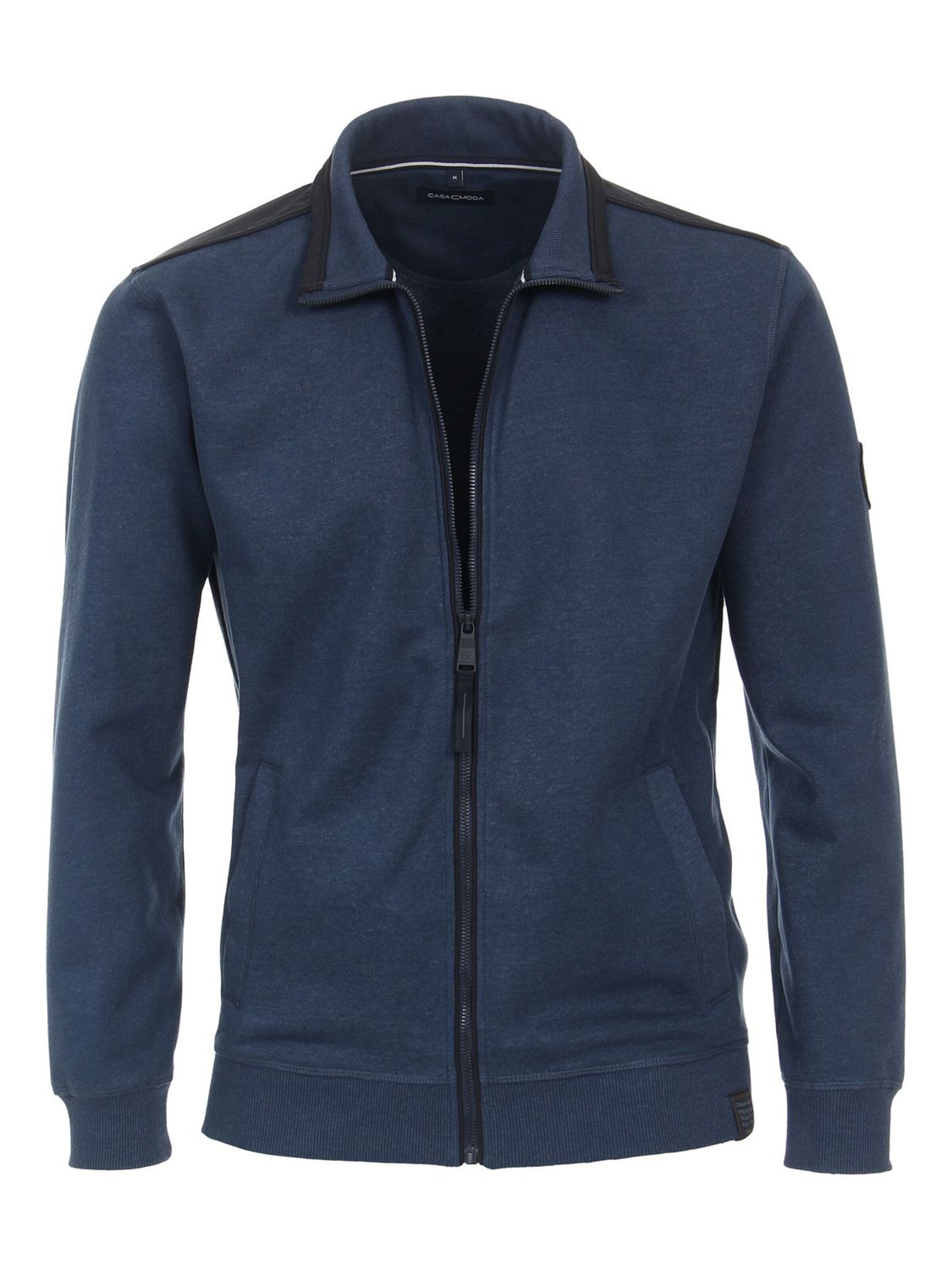 CASA MODA Knit Cardigan in Blue: front