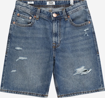 Jack & Jones Junior Regular Jeans 'CHRIS' in Blue: front