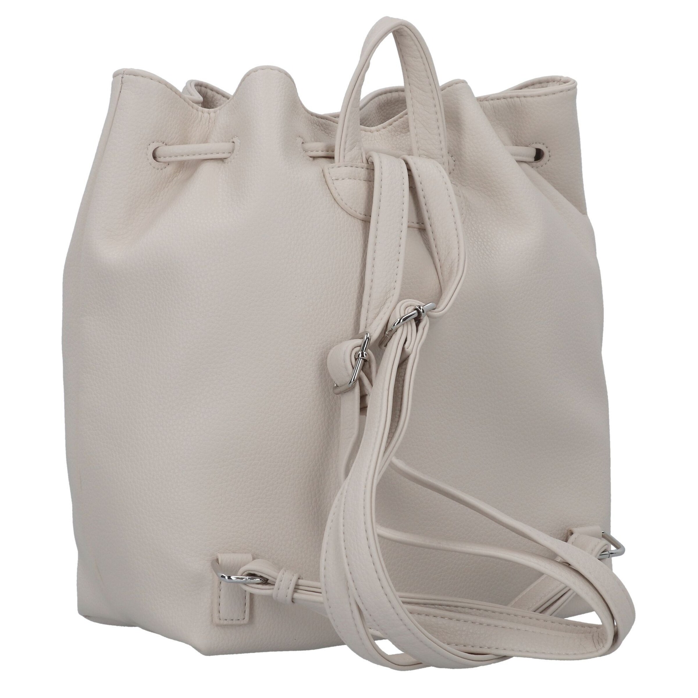 TOM TAILOR Backpack 'Camilla' in White