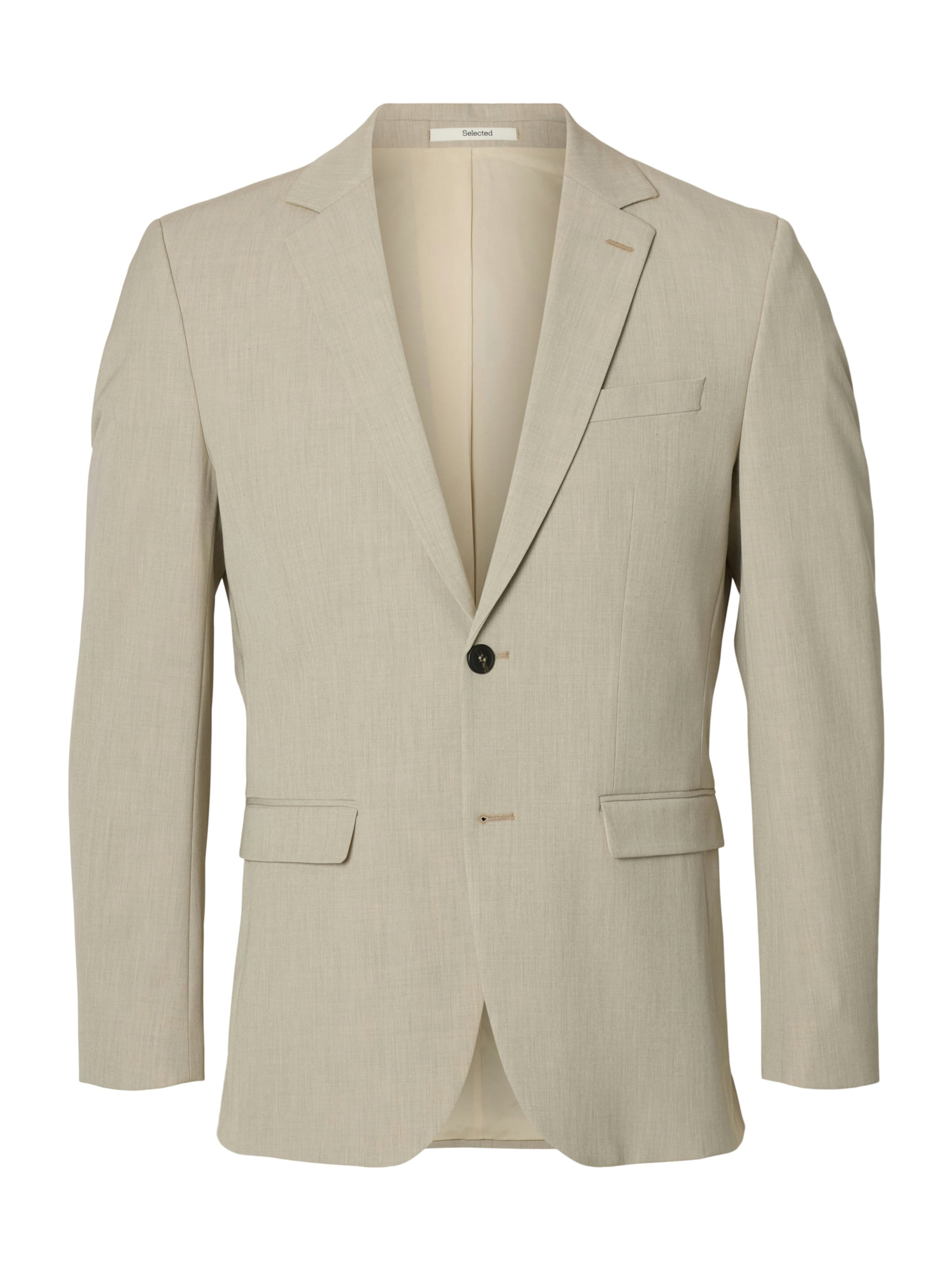 SELECTED - Chaqueta tipo saco para negocios 'SLHLiam' en beige: frente