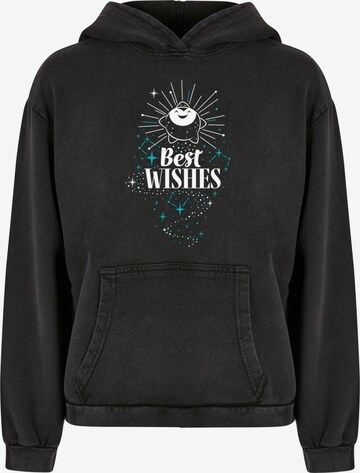 ABSOLUTE CULT Sweatshirt 'Wish - Best Wishes Star' in Zwart: voorkant