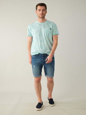 Coupe slim Pantalon 'Kurt' Deeluxe en bleu