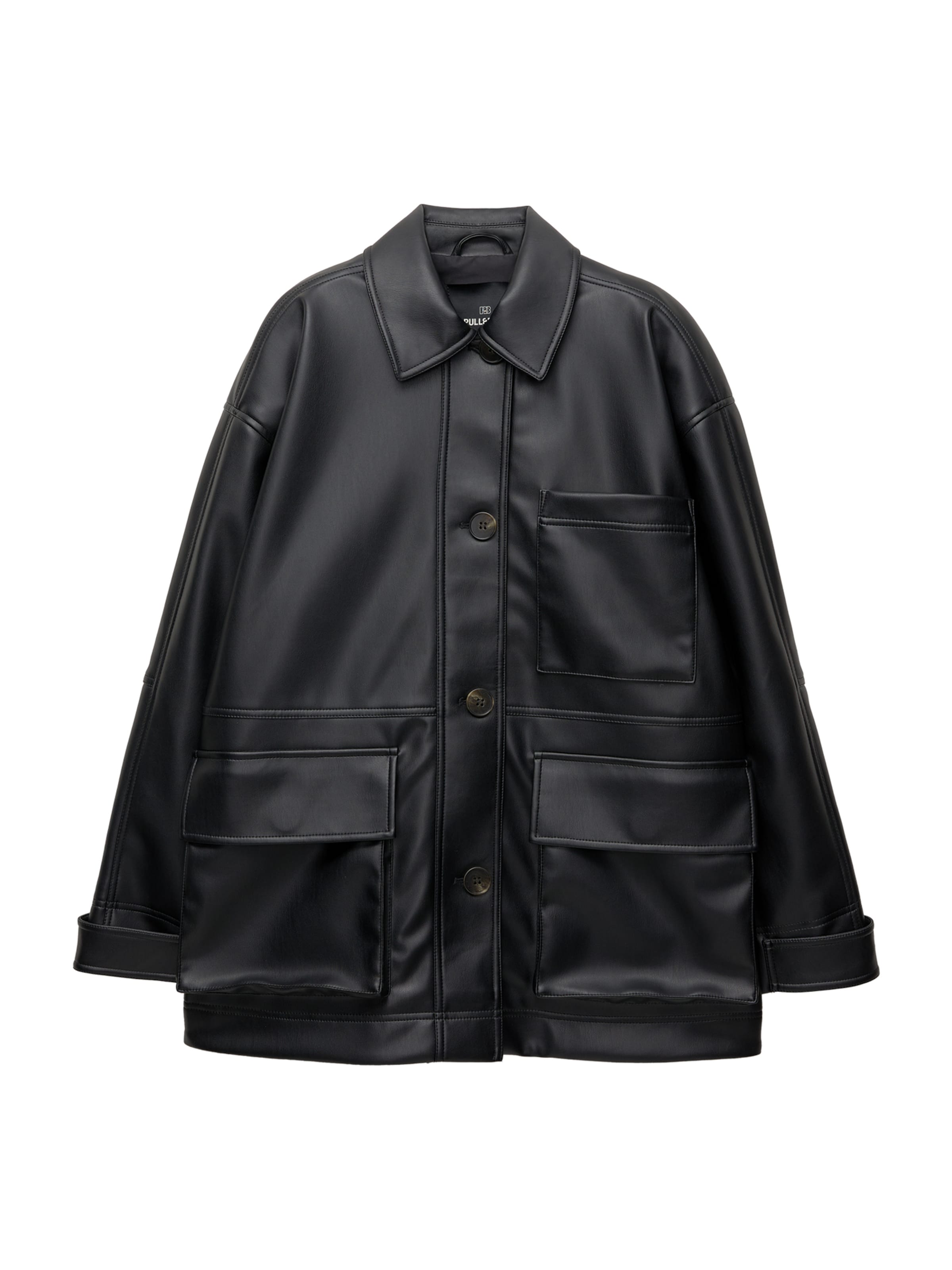 Pull&Bear Jacke in Schwarz: Vorderseite