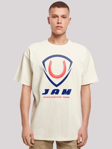 F4NT4STIC T-Shirt 'JAM Showjumping' in Beige: Vorderseite