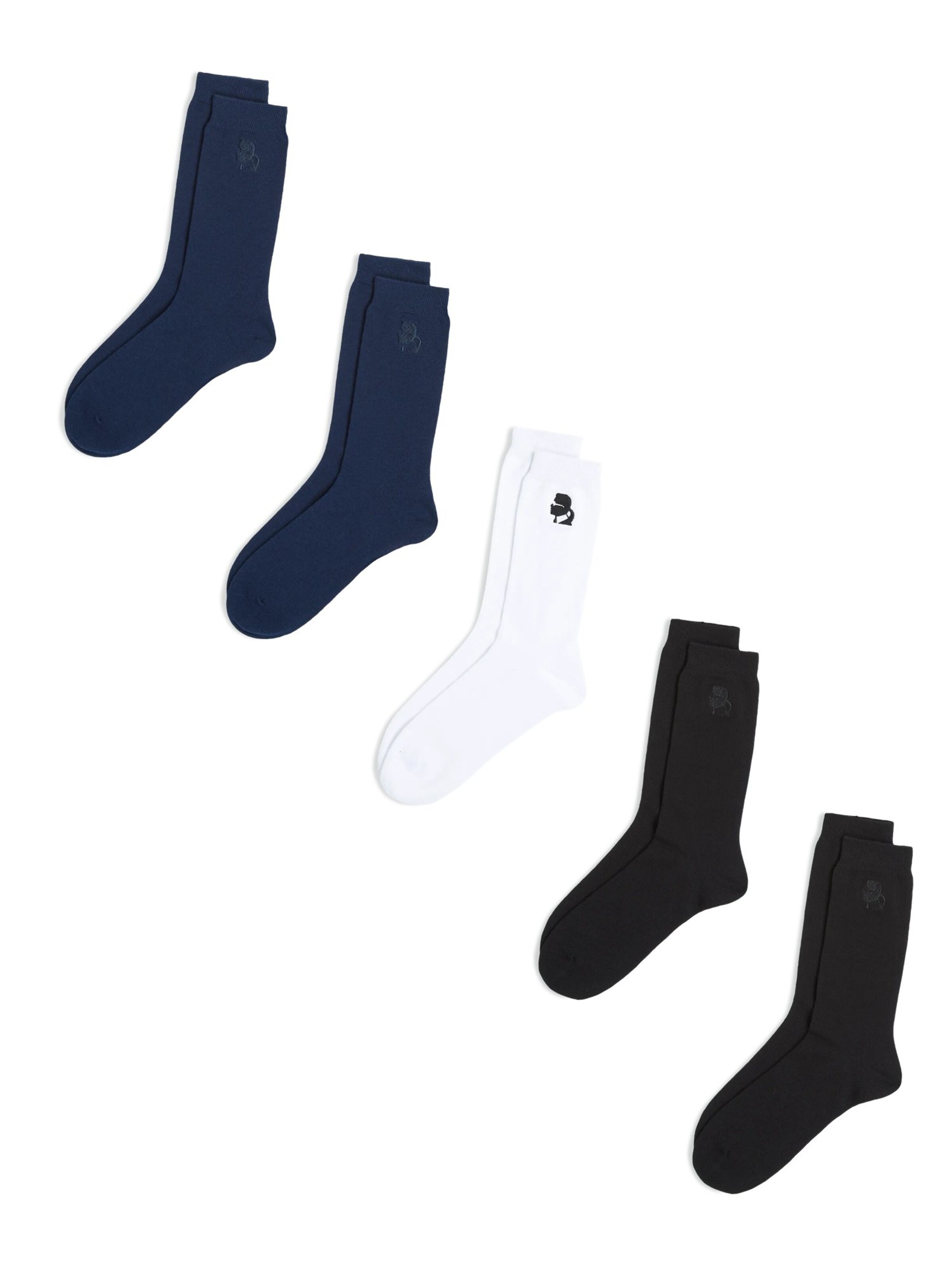 Calzino di Karl Lagerfeld in blu: frontale