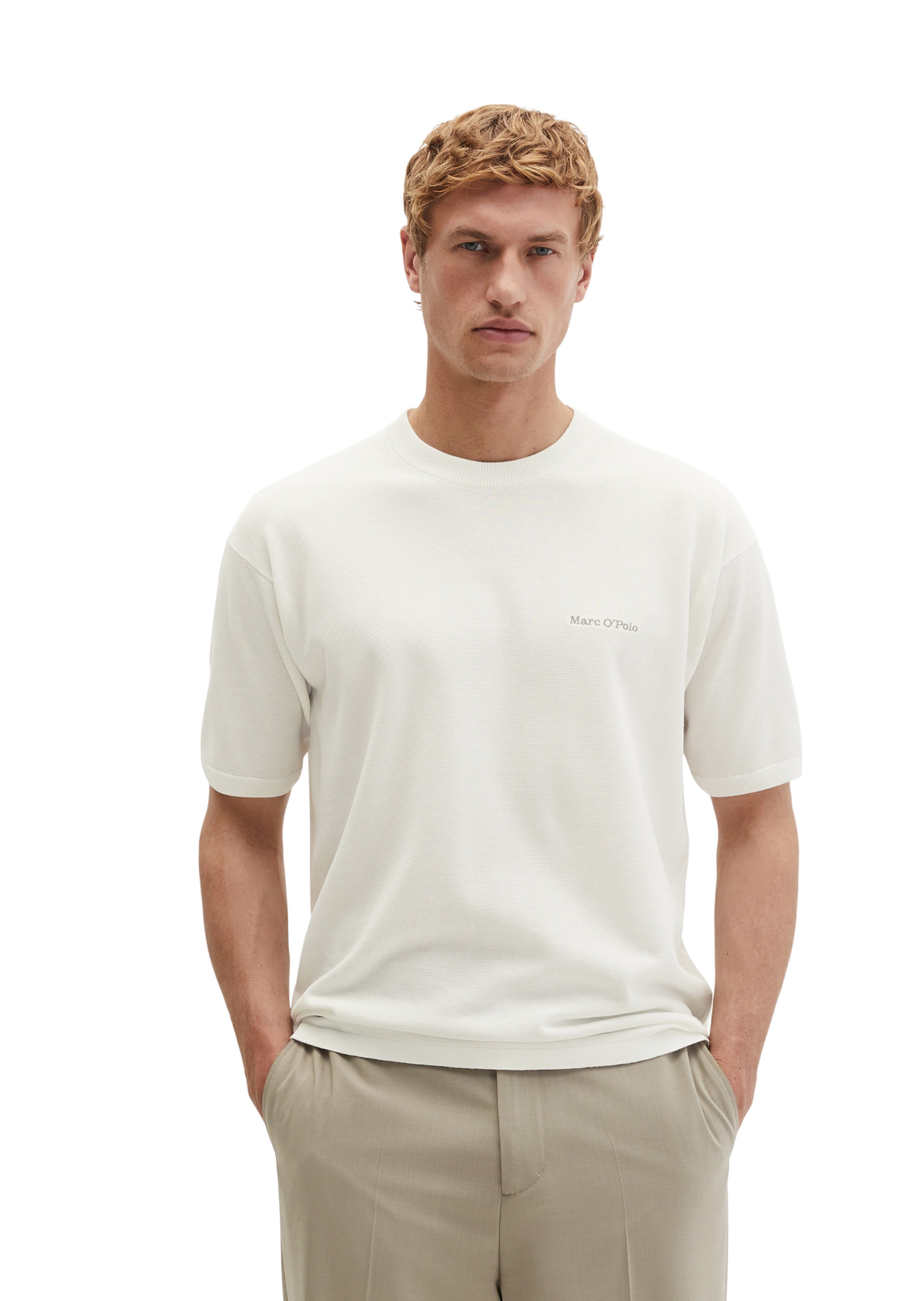 Marc O'Polo Shirt in Beige: front