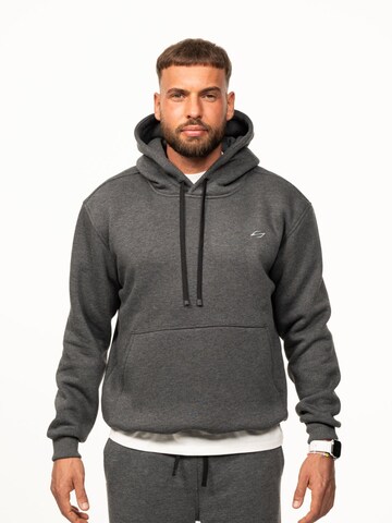 saved lab Sweatshirt 'SL-600 Hoodie Grey Melange' in Grey: front