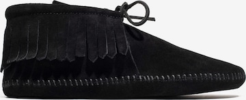 Minnetonka Moccasins in Black