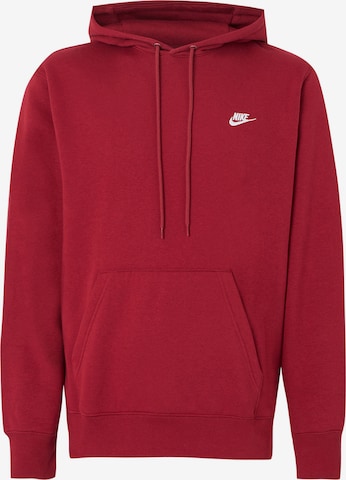 raudona Nike Sportswear Megztinis be užsegimo 'CLUB': priekis