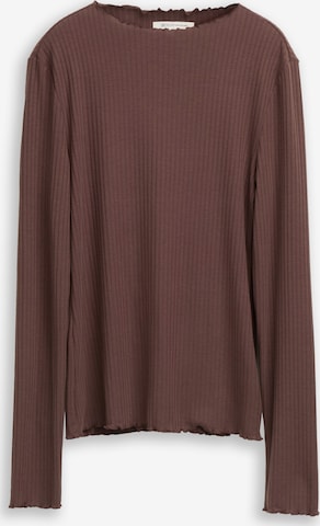 TOM TAILOR DENIM Shirt in Braun: Vorderseite