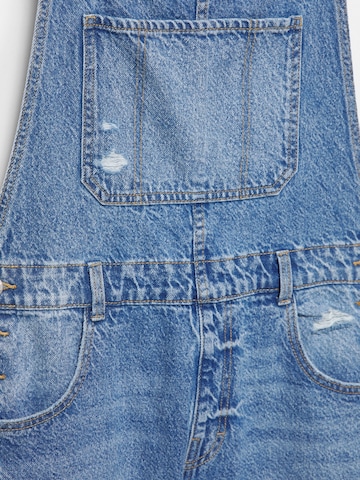 Loosefit Salopette en jean Pull&Bear en bleu