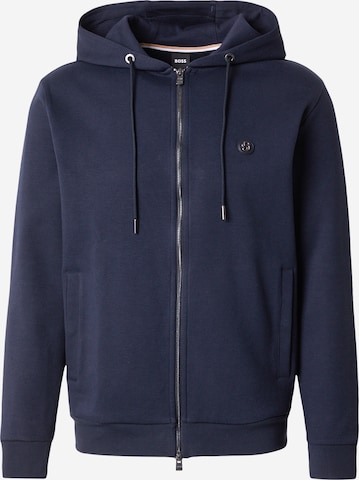 BOSS - Casaco em moletão 'C-Spence 01' em azul: frente