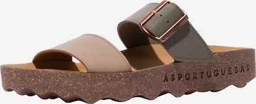 Mule Asportuguesas en beige : devant