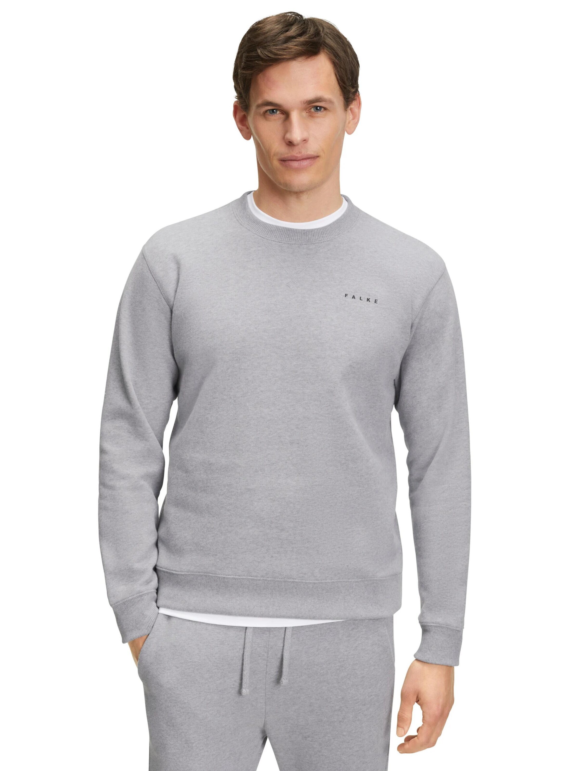 FALKE Sweatshirt 'Sweat' in Grey: front