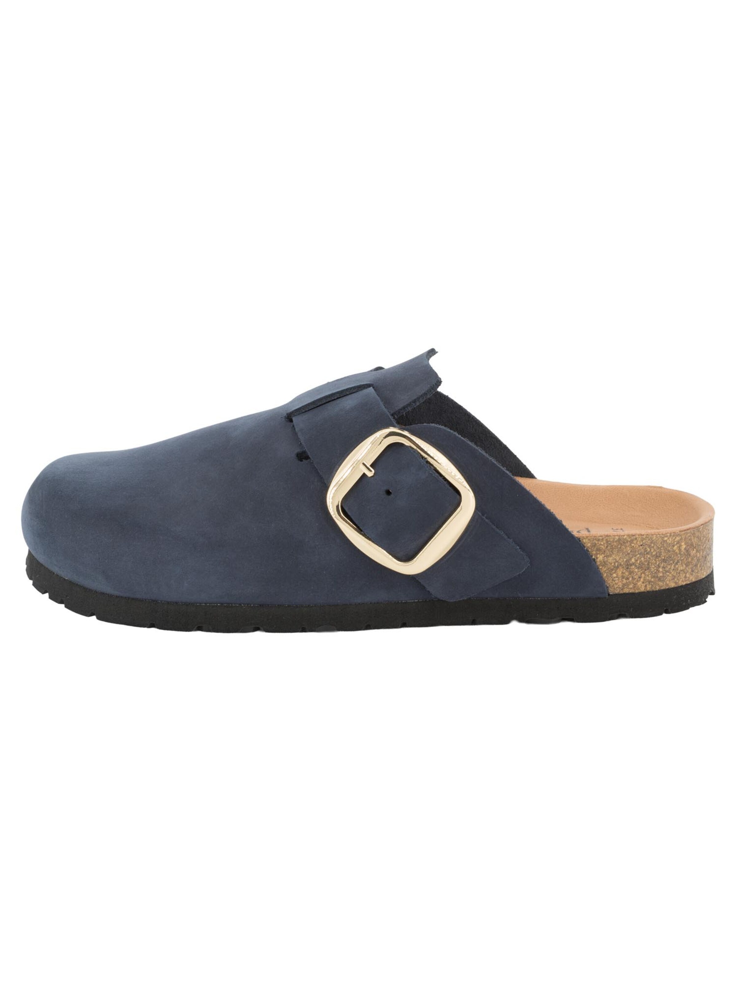 Piece Of Mind Clogs 'Comfort' in Blauw: voorkant