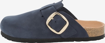 Piece Of Mind Clogs 'Comfort' in Blauw: voorkant
