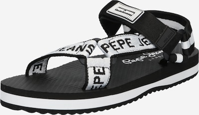 Pepe Jeans Sandale 'POOL' in schwarz / weiß, Produktansicht