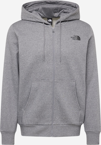THE NORTH FACE Кофта на молнии 'Simple Dome' в Серый: спереди