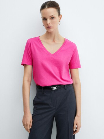 T-shirt 'CHALAPI' MANGO en rose : devant