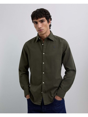 Scalpers Regular Fit Hemd 'Country K' in Grün: Vorderseite