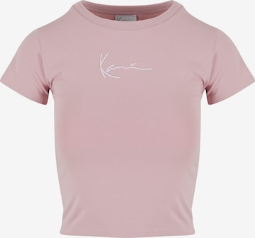 rožinė Karl Kani Marškinėliai: priekis