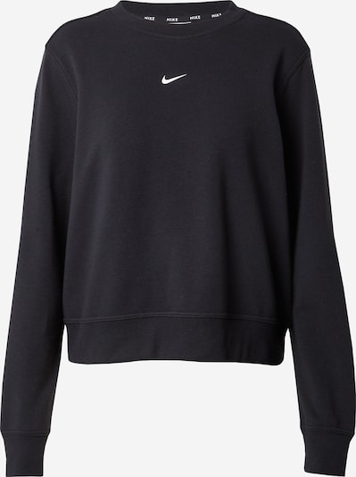 NIKE Sports sweatshirt 'One' in Black / White, Item view