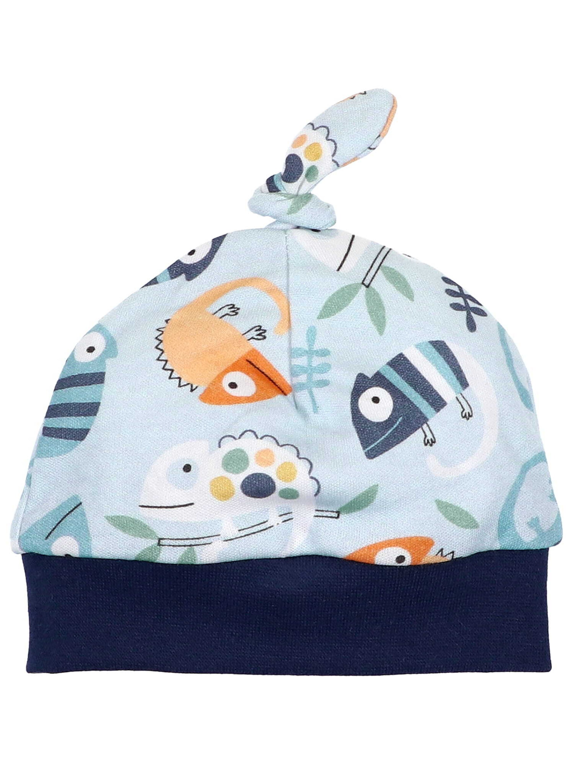 NINI Beanie in Blue: front