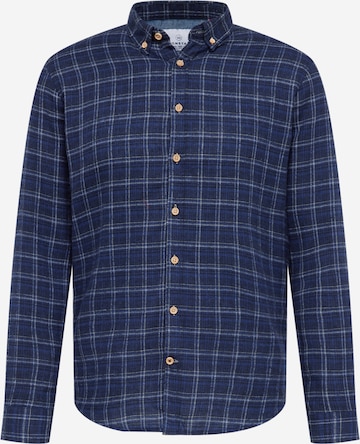 Kronstadt - Ajuste regular Camisa 'Dean' en azul: frente