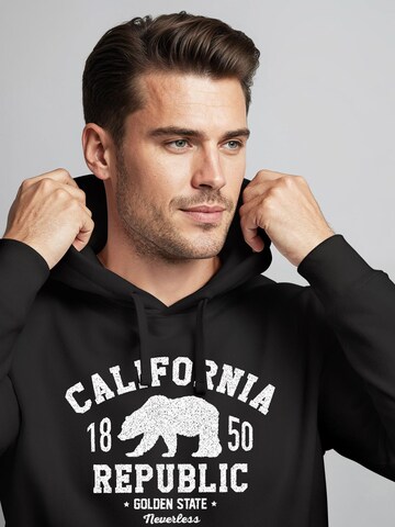 Neverless Sweatshirt 'California Republic' in Black