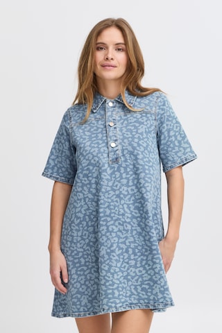 Pulz Blousejurk 'JANNAH' in Blauw: voorkant