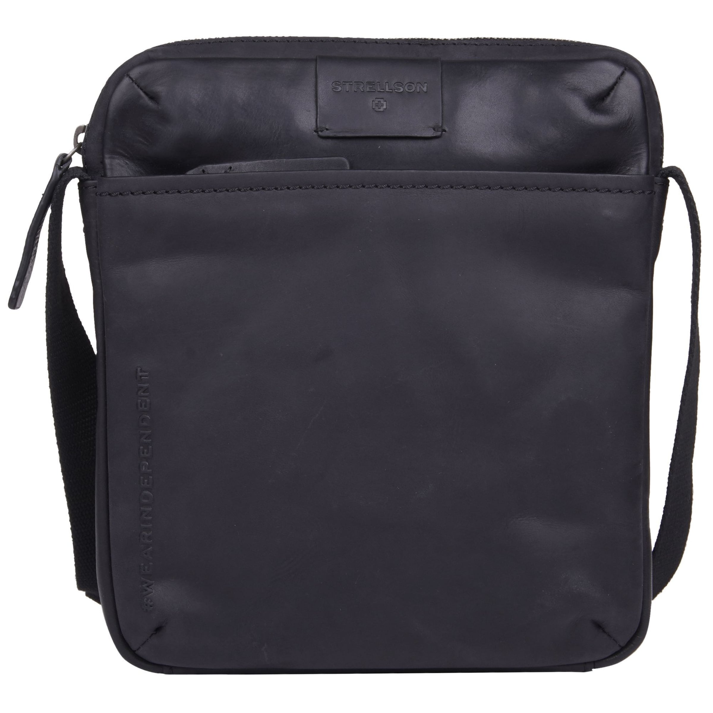 STRELLSON - Mala de ombro 'Marcus' em preto: frente