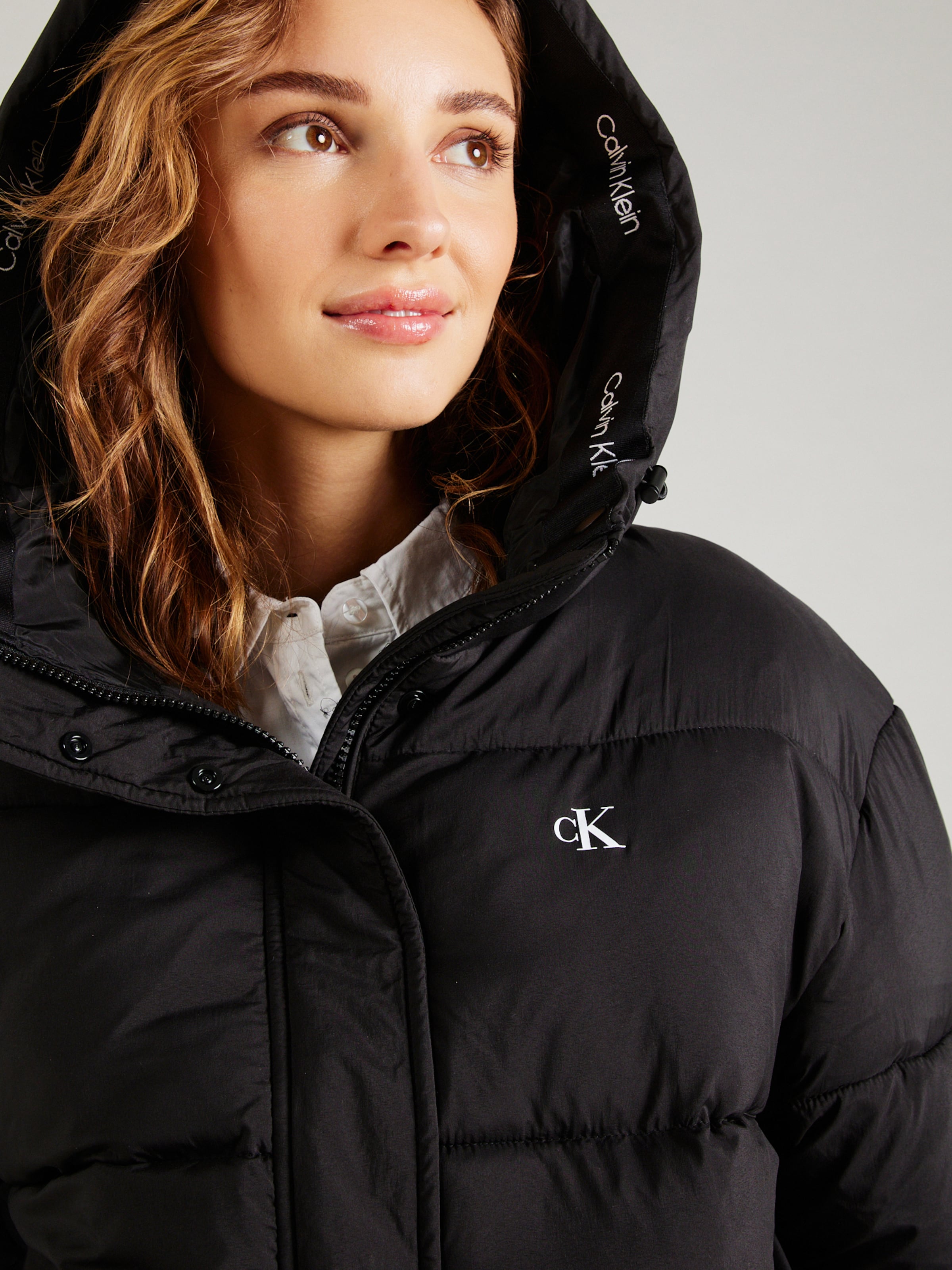 Calvin Klein Jeans Winter Jacket in Black ABOUT YOU