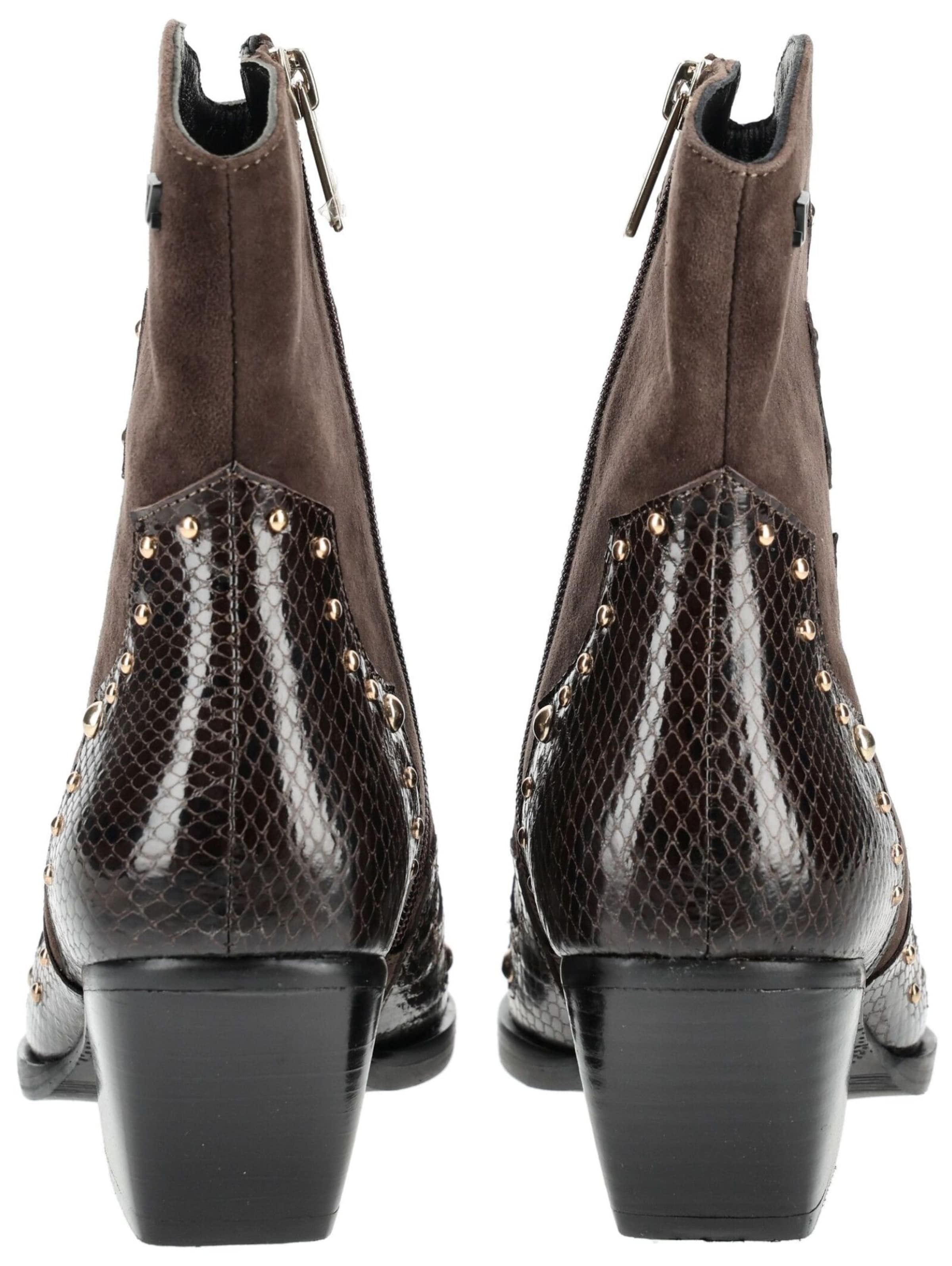 Bottes de cowboy LAZAMANI en marron : derrière