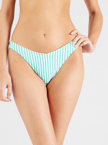 HOLLISTER Dół bikini w kolorze zielony: przód