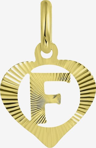 Lucardi Pendant 'Buchstabe' in Gold: front