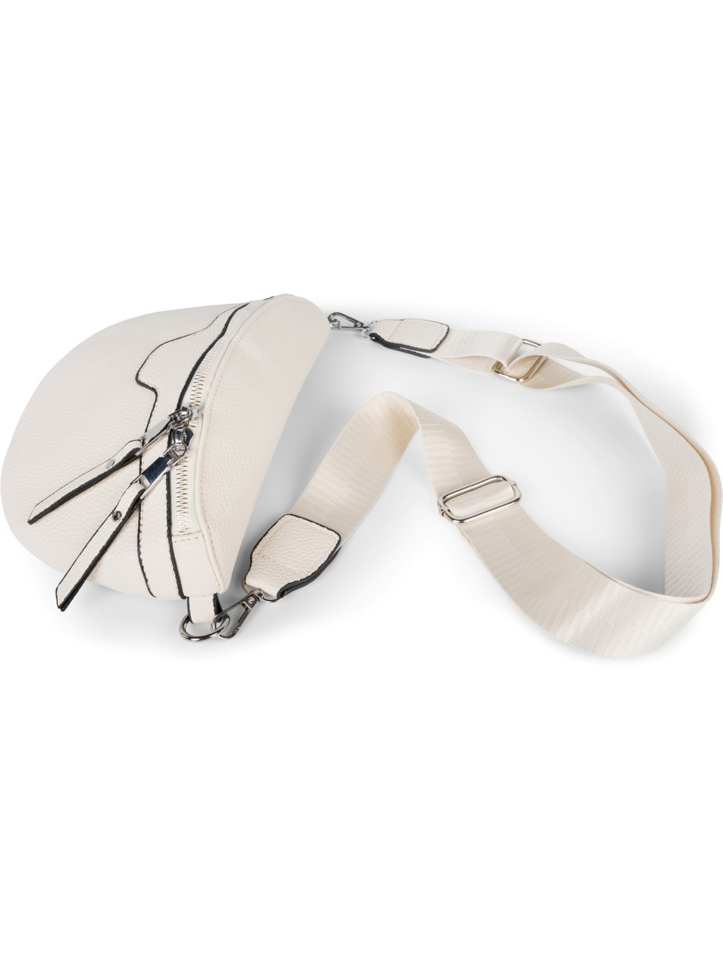 styleBREAKER Umhängetasche 'Halbmond Umhängetasche Uni'‌‌‌‌‌‌‌‌‌‌ in Beige