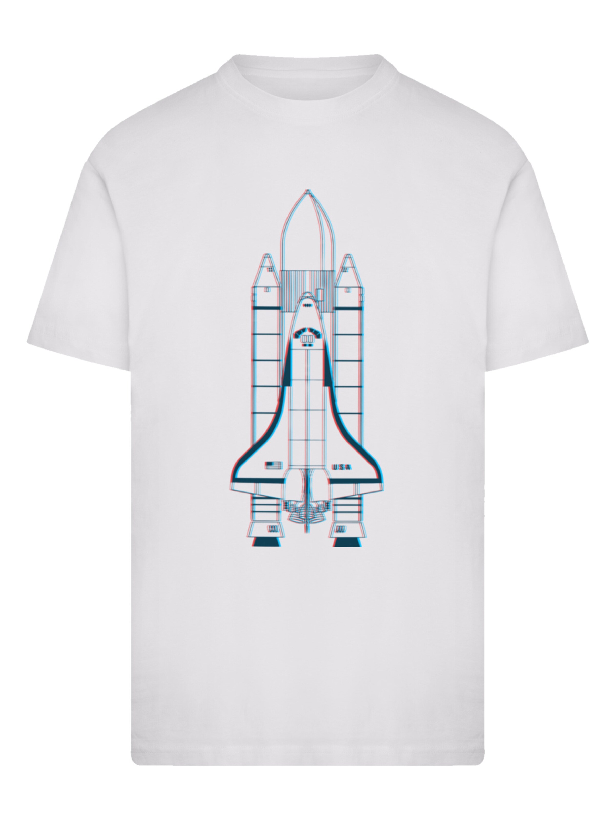 F4NT4STIC Shirt 'Nasa' in White: front