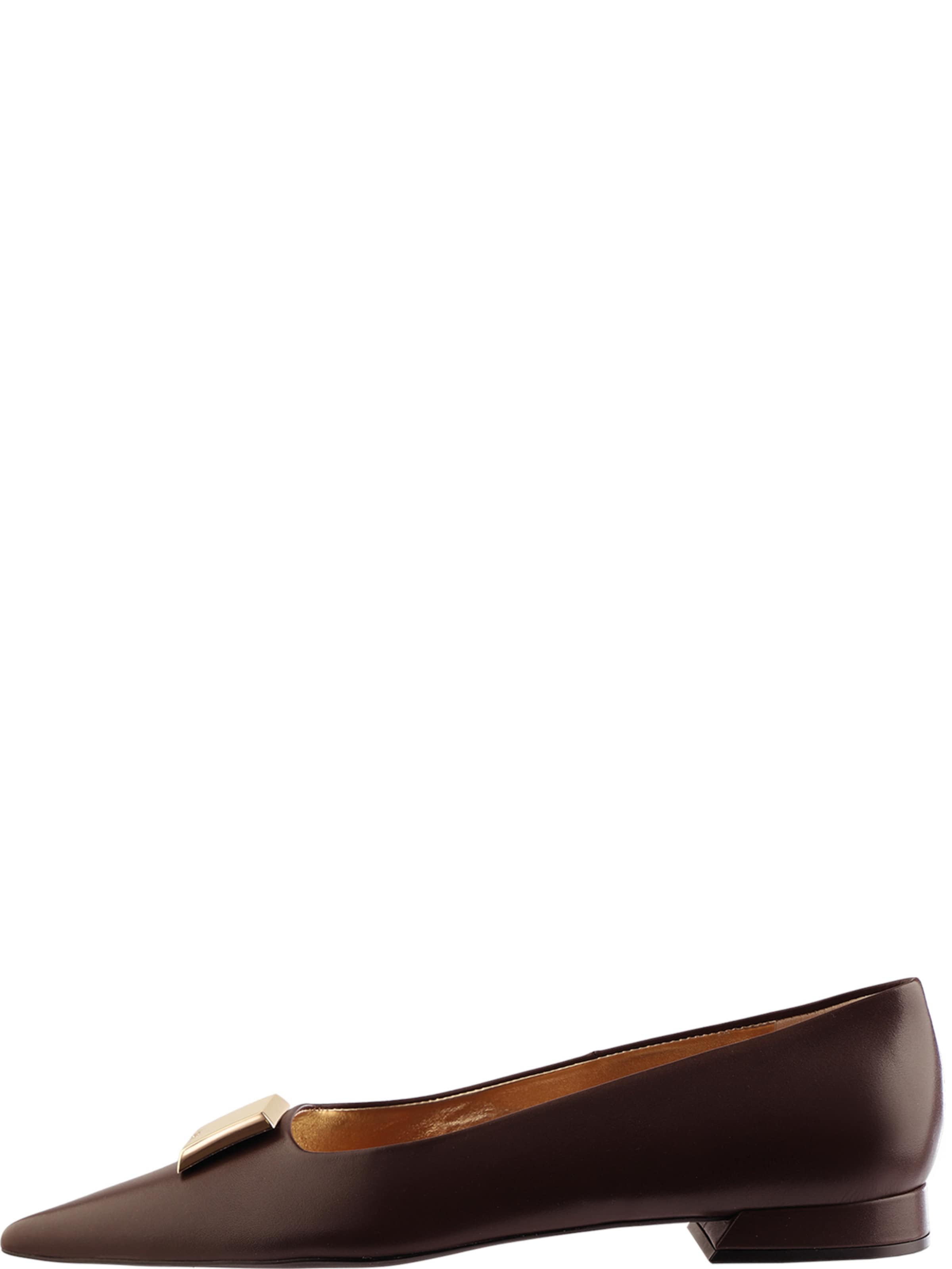 Ballerines ' GWEN ' Högl en marron : devant