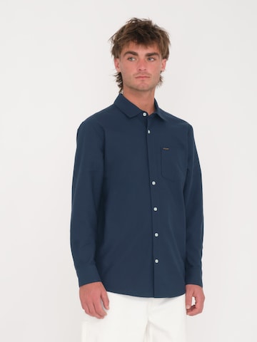Volcom Regular fit Button Up Shirt in Blue: front