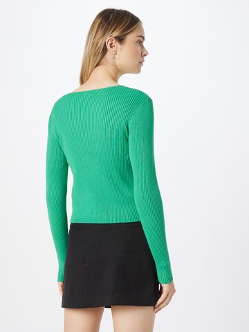 Monki Knit Cardigan in Green