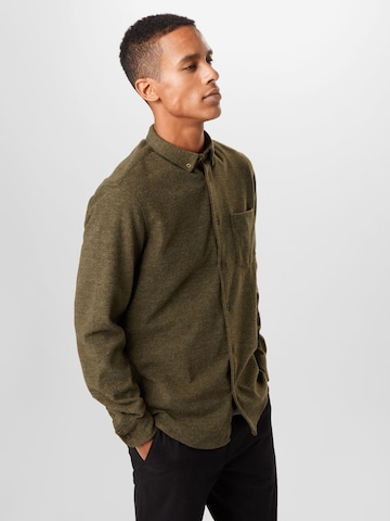 Kronstadt Regular fit Button Up Shirt 'Johan' in Green: front