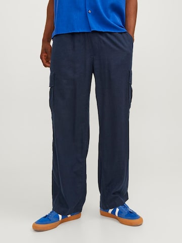 JACK & JONES - Loosefit Calças cargo 'Bill Nate' em azul: frente