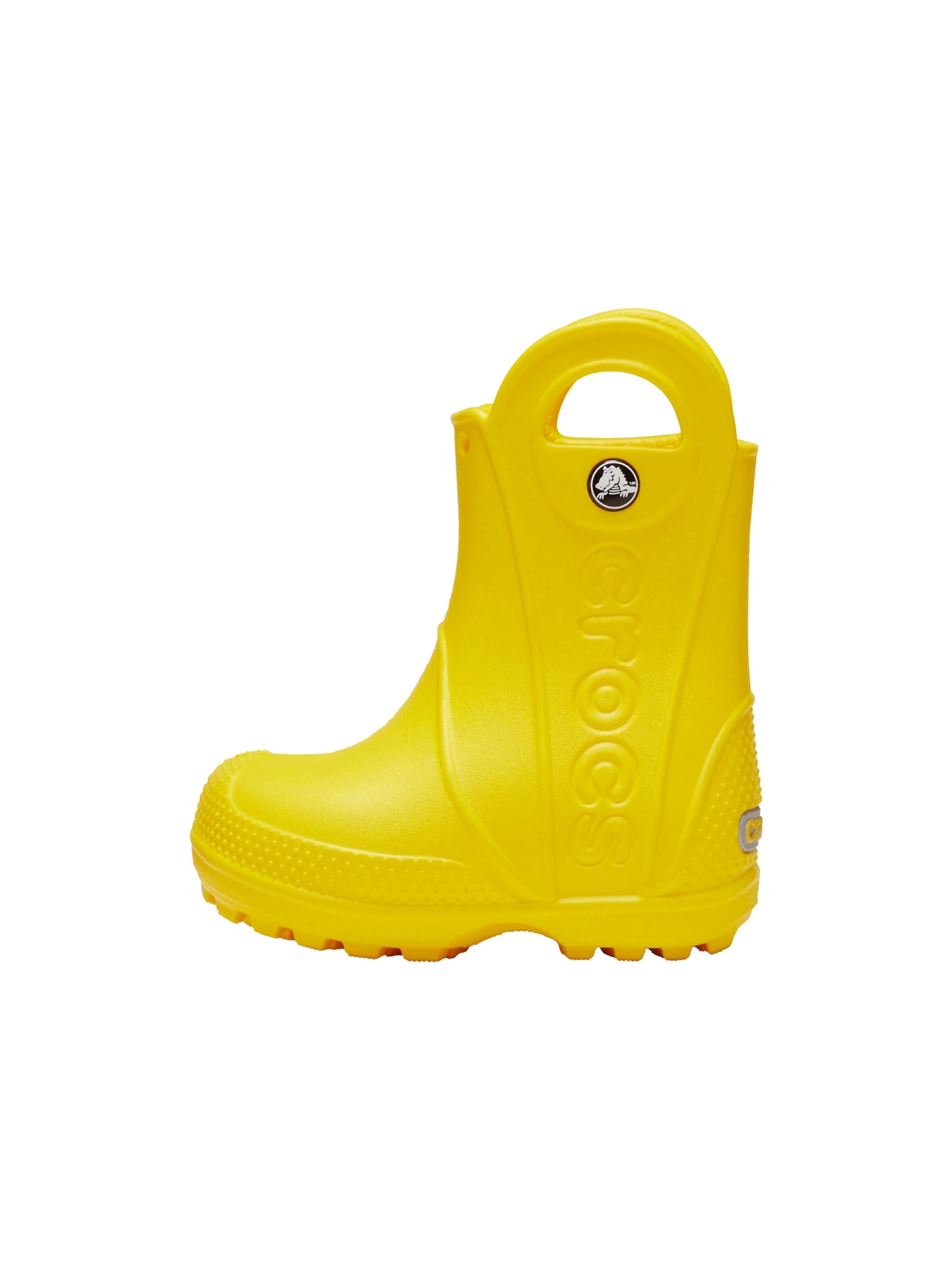 Bottes Crocs en jaune : devant