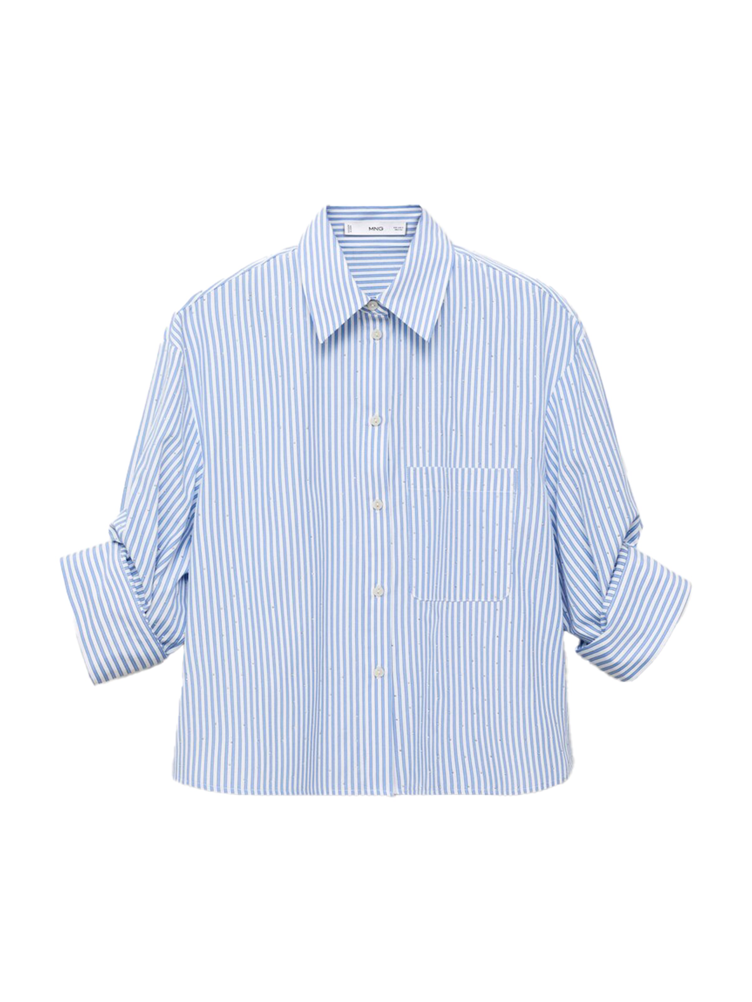 MANGO Bluse 'FAB' in Blau: Vorderseite