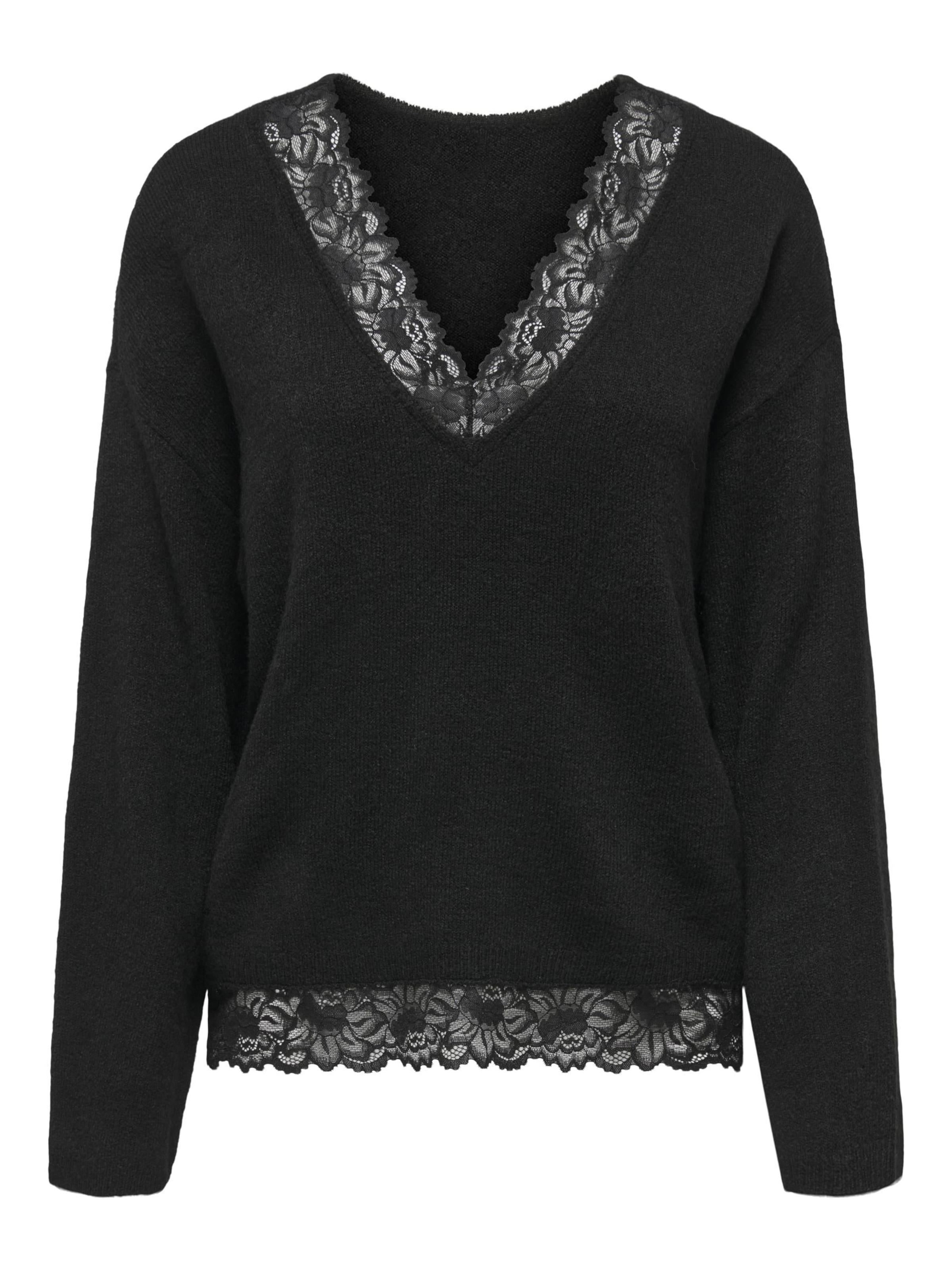 ONLY Sweater 'ONLCLOVER' in Black: front
