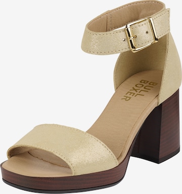 BULLBOXER Sandals in Gold: front