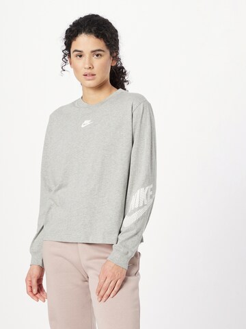 Nike SportswearSweater majica - siva boja: prednji dio