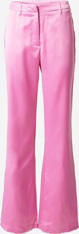 Bootcut Pantalon 'MASJA' PIECES en rose : devant