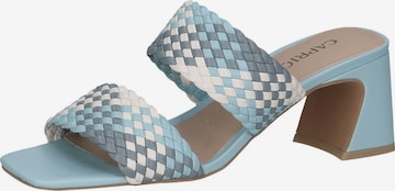 CAPRICE Mules in Blue: front